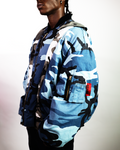 Pieces* Blue Bumper Jacket